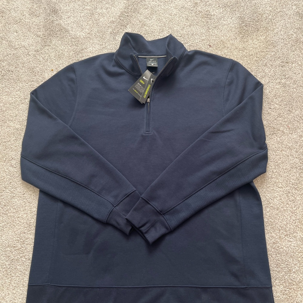 Nike Men's Dark Blue Quarter Zip Jacket